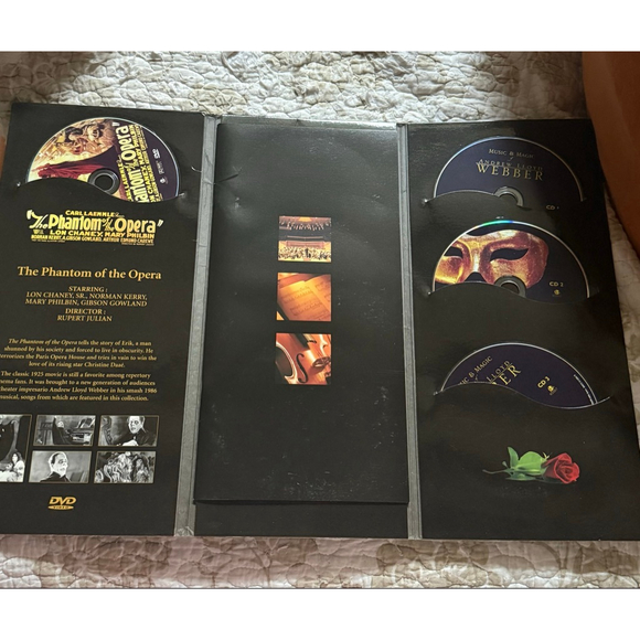 Andrew Lloyd Webber Music & Magic Collector Edition CD/DVD Set Phantom Opera ￼ - Picture 2 of 5